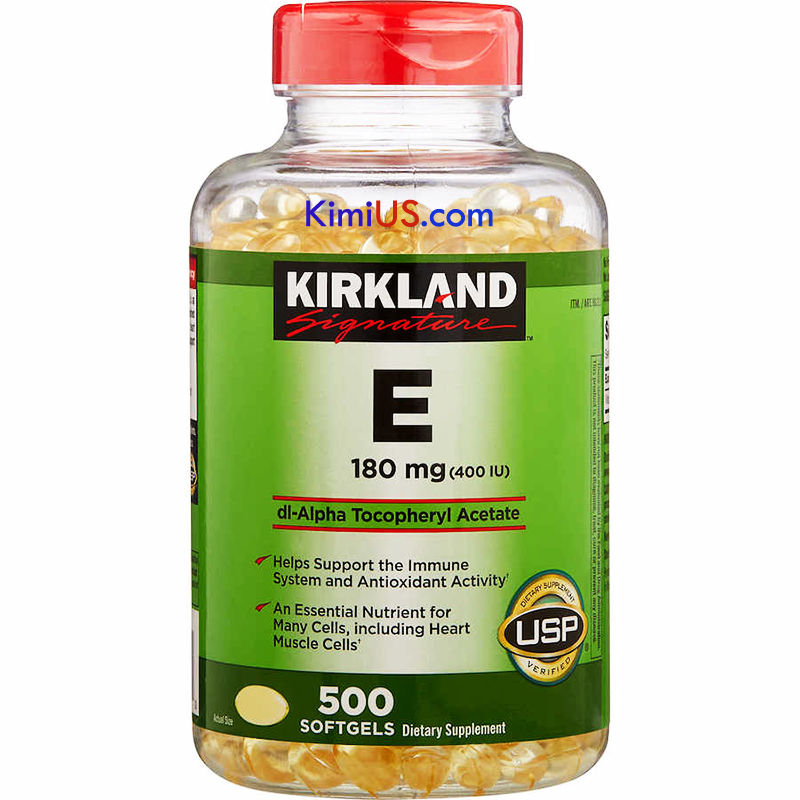  Vitamin E 400 I.U Kirkland 500v - giữ ẩm, làm sáng da của Mỹ - GG 