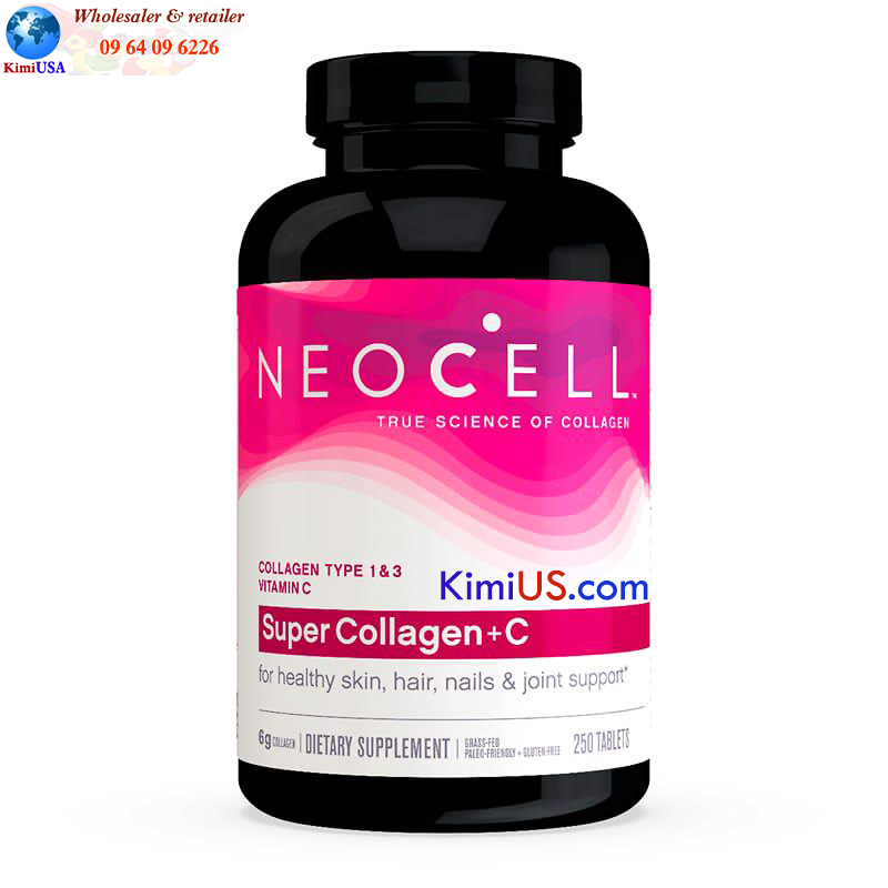  Super Collagen Neocell +C 6.000mg Type 1&3  360 Viên của Mỹ, giá tốt nhất - GG 