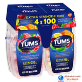  Viên nhai hỗ trợ dạ dày Tums Extra Strength 750mg 100 viên của Mỹ 