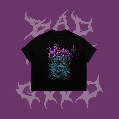  [ PREMIUM COTTON ] ÁO THUN BADNOTGOOD “ DEATH LAND TÍM “ 100% COTTON PREMIUM  FORM BOXY 