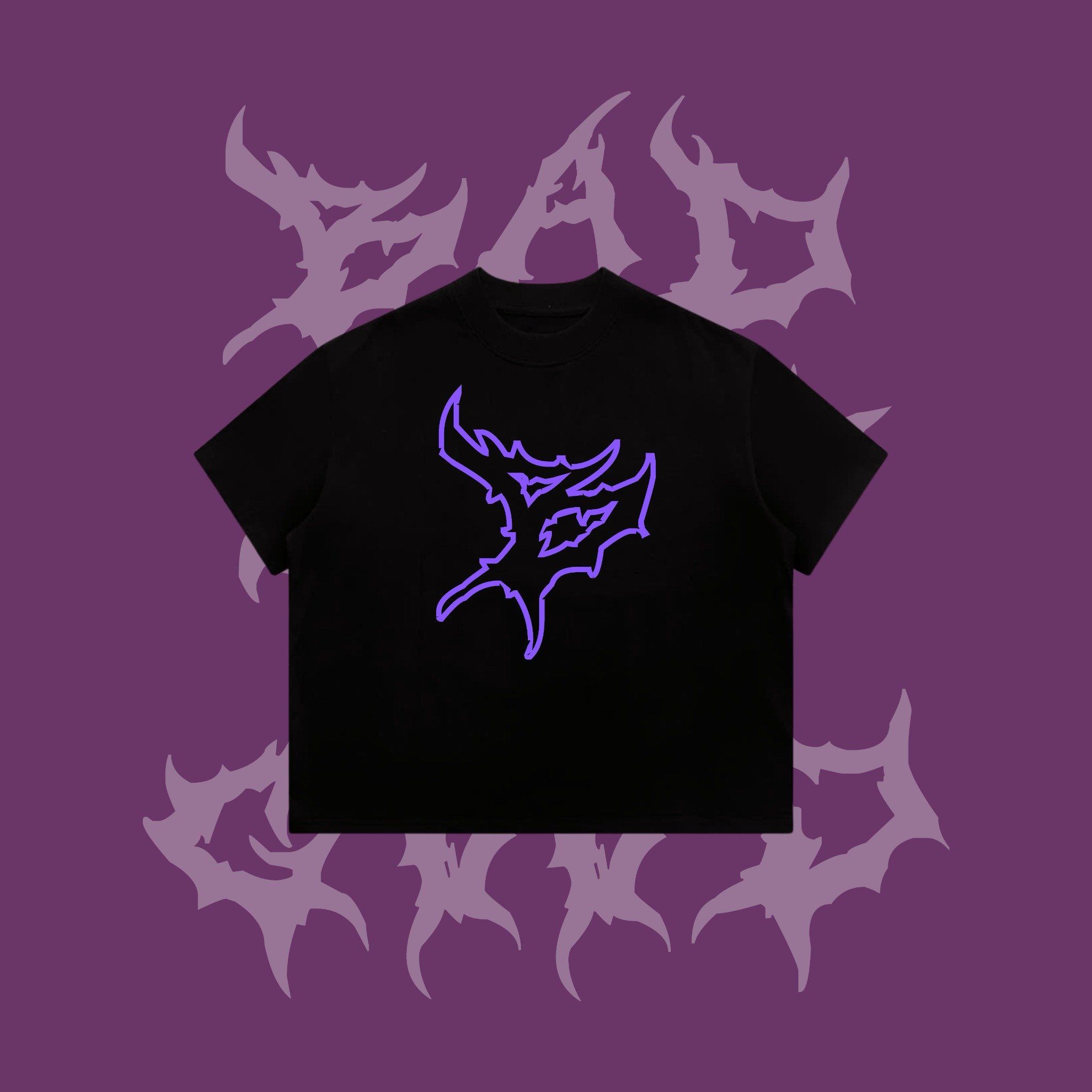 [ PREMIUM COTTON ] ÁO THUN BADNOTGOOD “ B VIỀN TÍM “ 100% COTTON PREMIUM  FORM BOXY