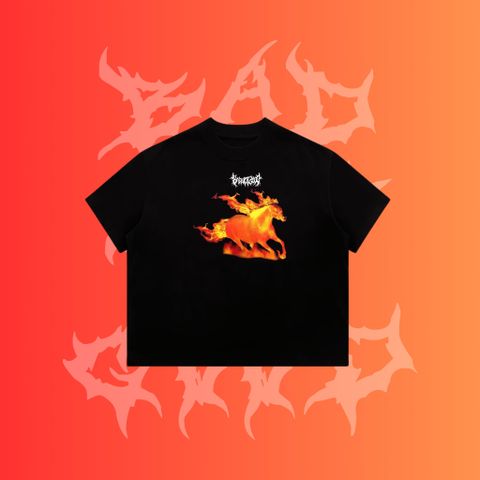  [COTTON KHÔ] ÁO THUN BADNOTGOOD “ NGỰA “ 100% COTTON KHÔ VINTAGE  FORM BOXY 