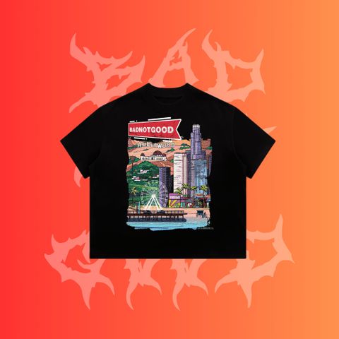  [COTTON KHÔ] ÁO THUN BADNOTGOOD “HOLLYWOOD “ 100% COTTON KHÔ VINTAGE  FORM BOXY 