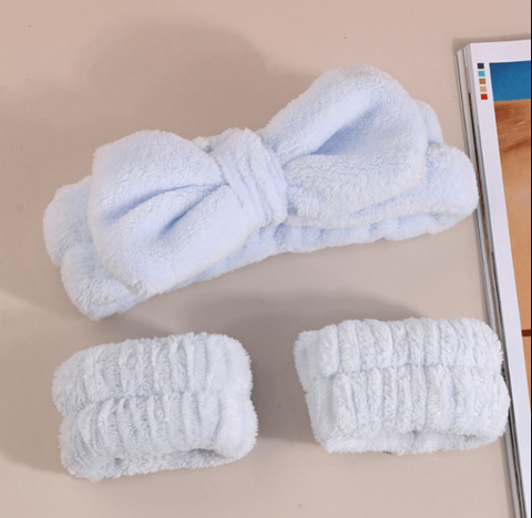 Set băng đô kèm scrunchies rửa mặt 49k