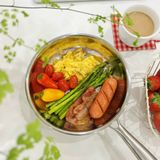  Chảo Chống Dính Tự Thân Không Gỉ Casani Italy, dùng được mọi loại bếp, lòng chảo tổ ong giúp róc dầu mỡ 