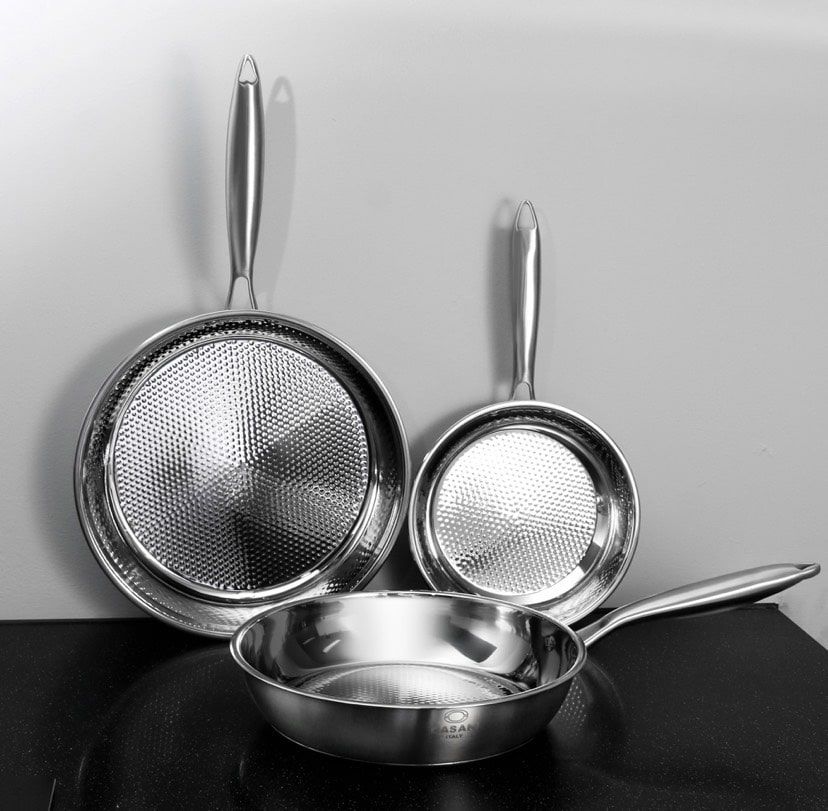  Chảo thép không gỉ Casani công nghệ chống dính tự thân kích thước 20 cm 