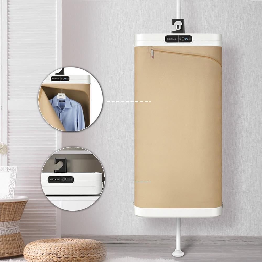  Tủ giặt sấy Estilo ILS-100VWSB nhỏ gọn, công nghệ giặt sấy khử mùi quần áo 
