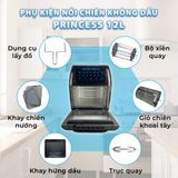  Nồi chiên không dầu cỡ lớn PRINCESS 12L thông minh và tiện lợi 
