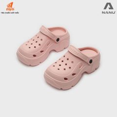Dép sandal sục quai ngang đế cao Nữ Nanu Aqua W18