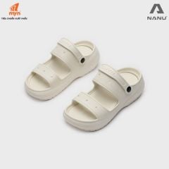 Dép sandal sục quai ngang đế cao Nữ Nanu Aqua W16