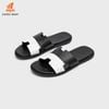 Dép Da Bảng Nanu TDM 941 Black White