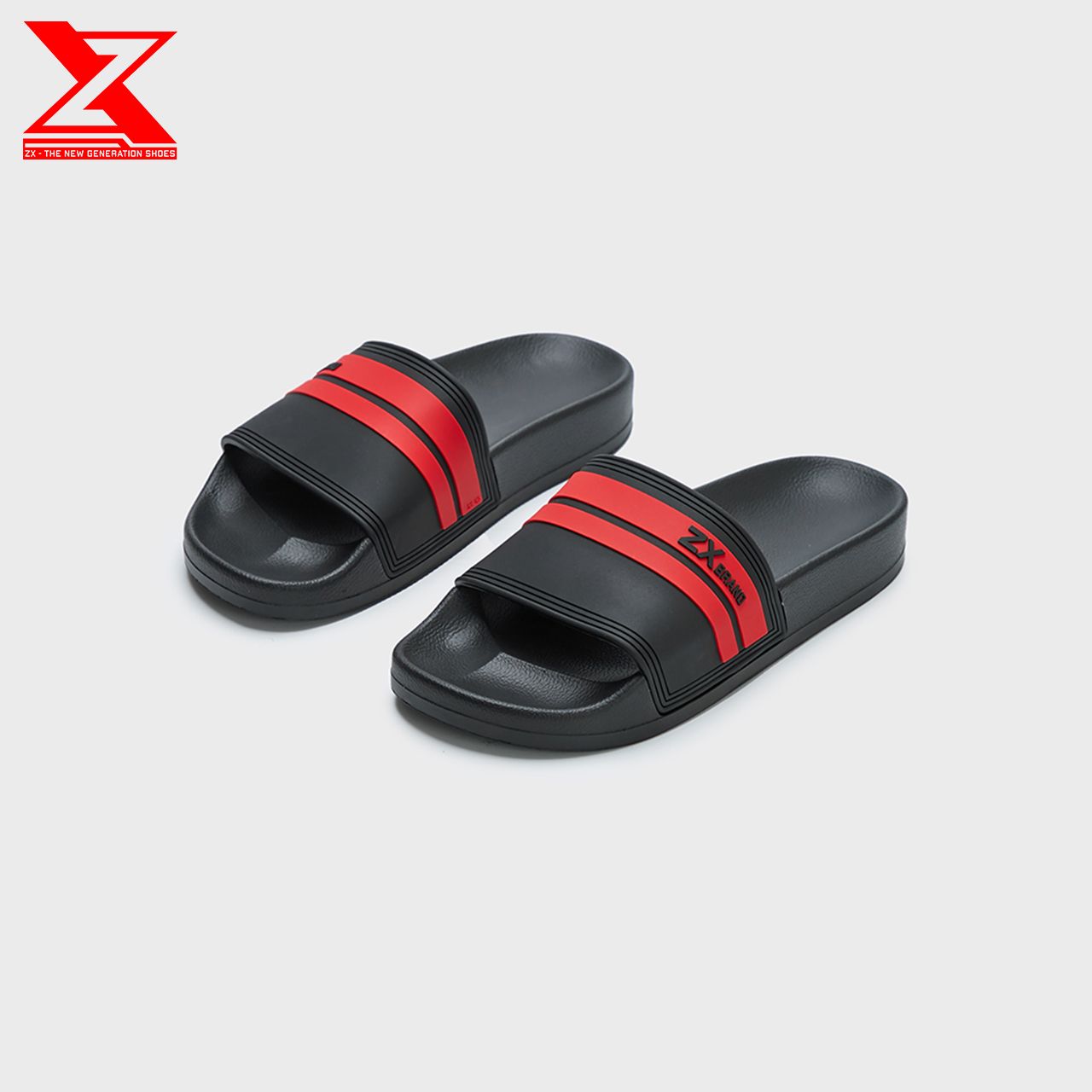 Dép Slide ZX Brand 01 Black Collection - Giày Myn