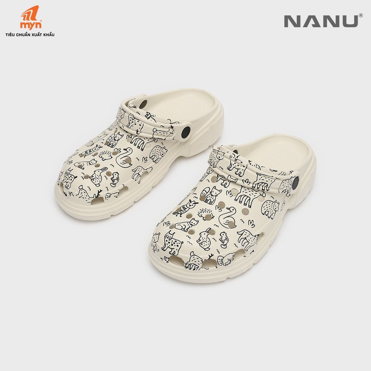 Dép sục Nữ Nanu Aqua W02 Họa tiết Animal