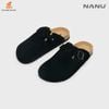 Dép da Nanu Thiết kế Tối giản Form bít mũi Lemini - 1