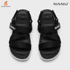 Sandal Nam Nữ quai chéo Nanu 12 Black White
