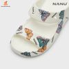 Dép sục Nữ đế chunky Nanu Aqua W11 Butterfly