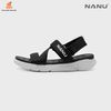 Sandal Nam Nữ quai chéo Nanu 12 Black White