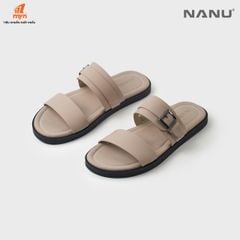 Dép da nam Nanu 2 quai ngang MM17