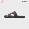 Dép da nam Nanu Thiết kế Tối giản MM19