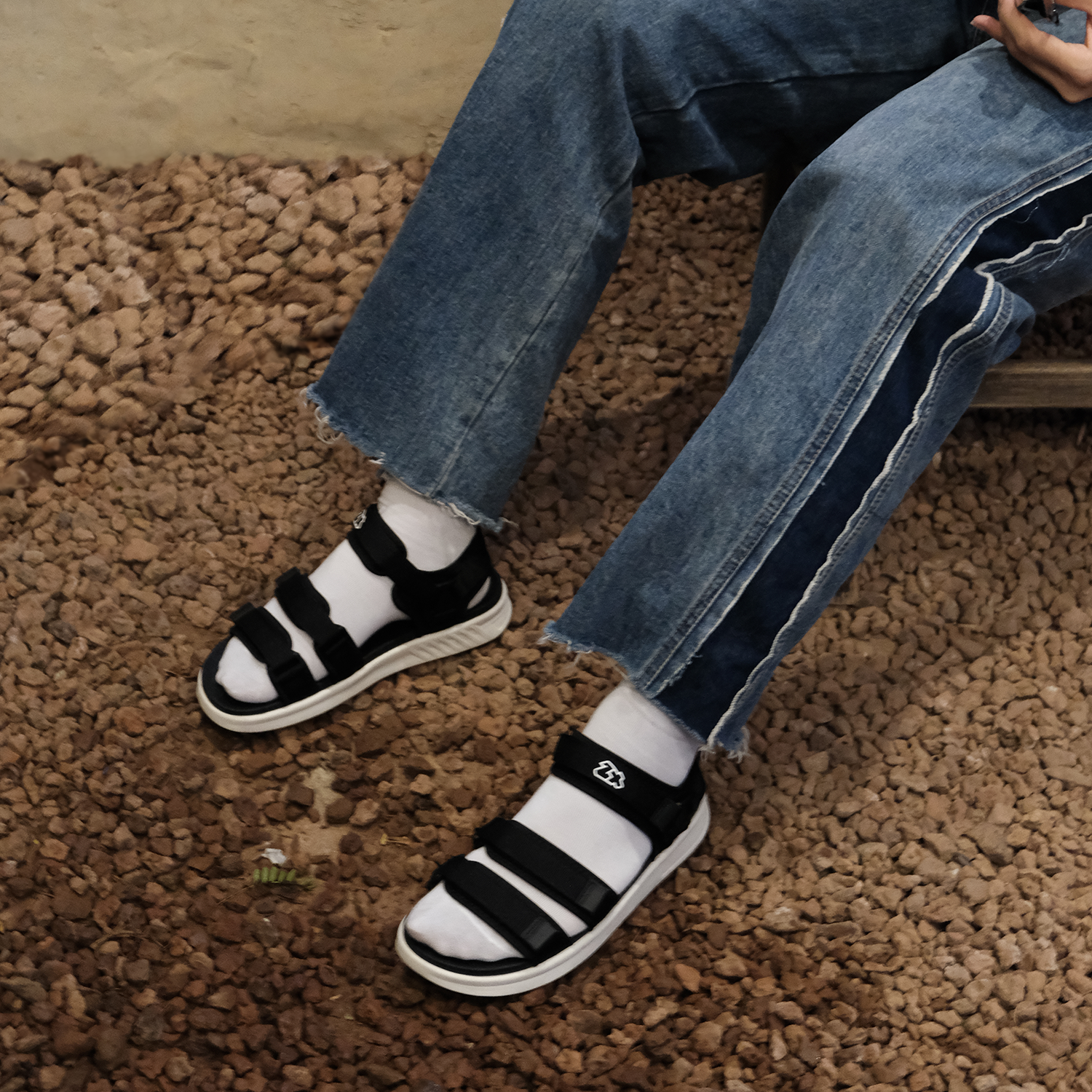 シューズ Jun Giày Sandal Nam nữ quai ngang ZX 002 Streetstyle năng động cá tính