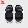 Sandal Nam Nữ quai ngang đế bệt ZX 2124 Black White