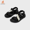 Sandal Nam Nữ quai chéo Nanu 12 Black Cream & Black Blue