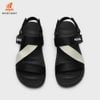 Sandal Nam Nữ quai chéo Nanu 12 Black Cream & Black Blue