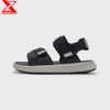 Sandal Nam Nữ quai ngang đế bệt ZX META 2822  Black White và All Black