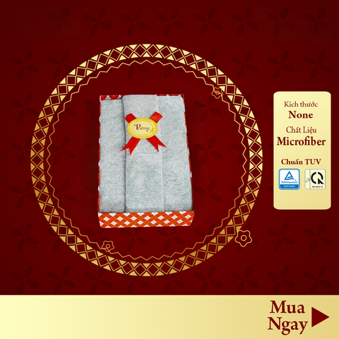 Hộp quà tặng khăn Poêmy - Set CÁT TƯỜNG
