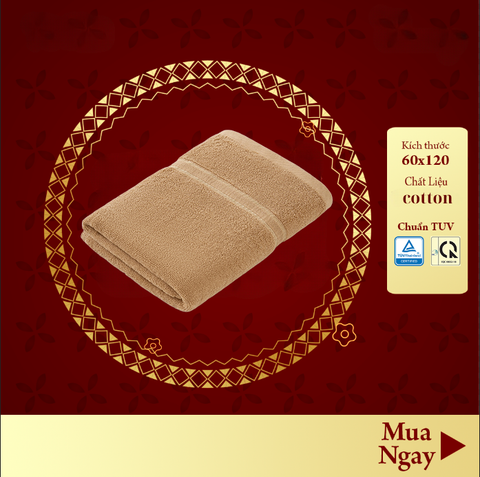 Khăn Tắm Cotton Cao Cấp 60x120cm | 100% Cotton Tự Nhiên