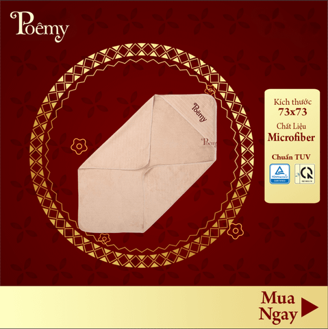 Khăn choàng tắm Poêmy cho bé (KT 73x73)