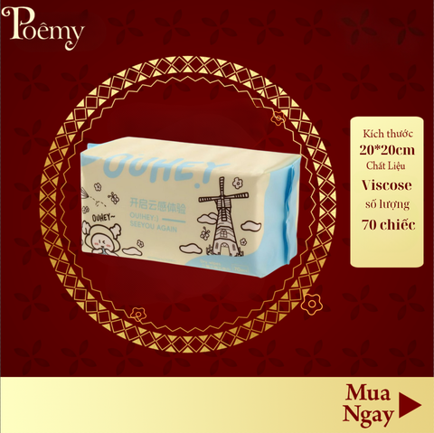 KHĂN KHÔ ĐA NĂNG OUHEY - 70 CHIẾC
