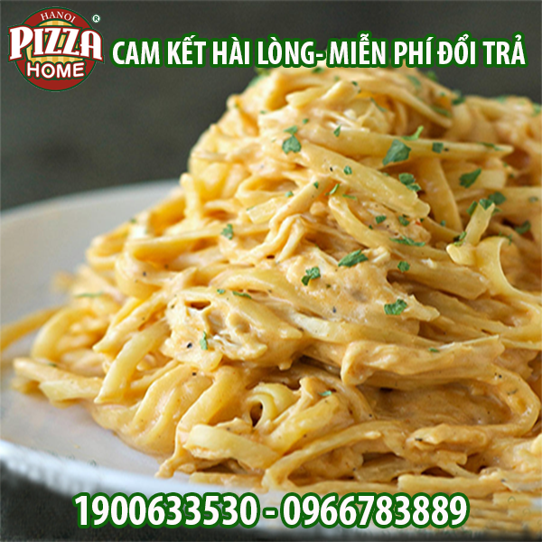  Spaghetti - Gà sốt kem 