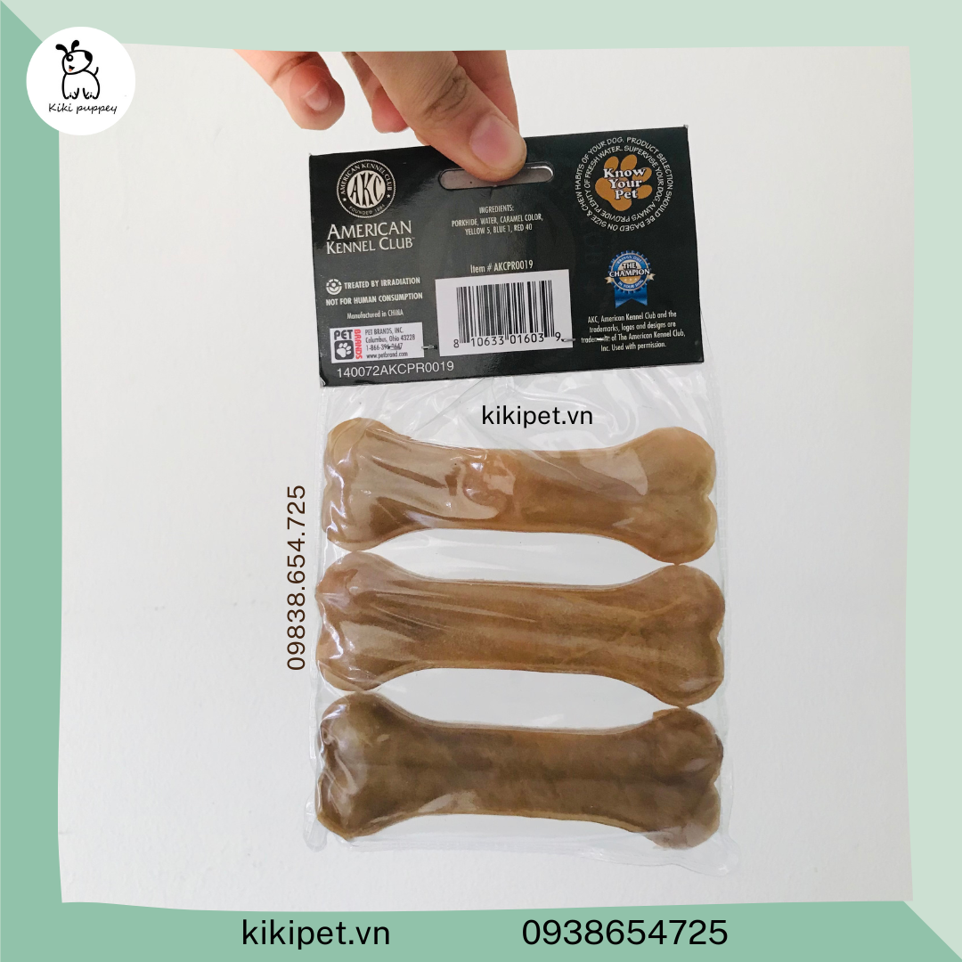 Xương gặm cho chó thịt heo nướng American Kennel Club Smoked Porkhide –  KiKi Puppey