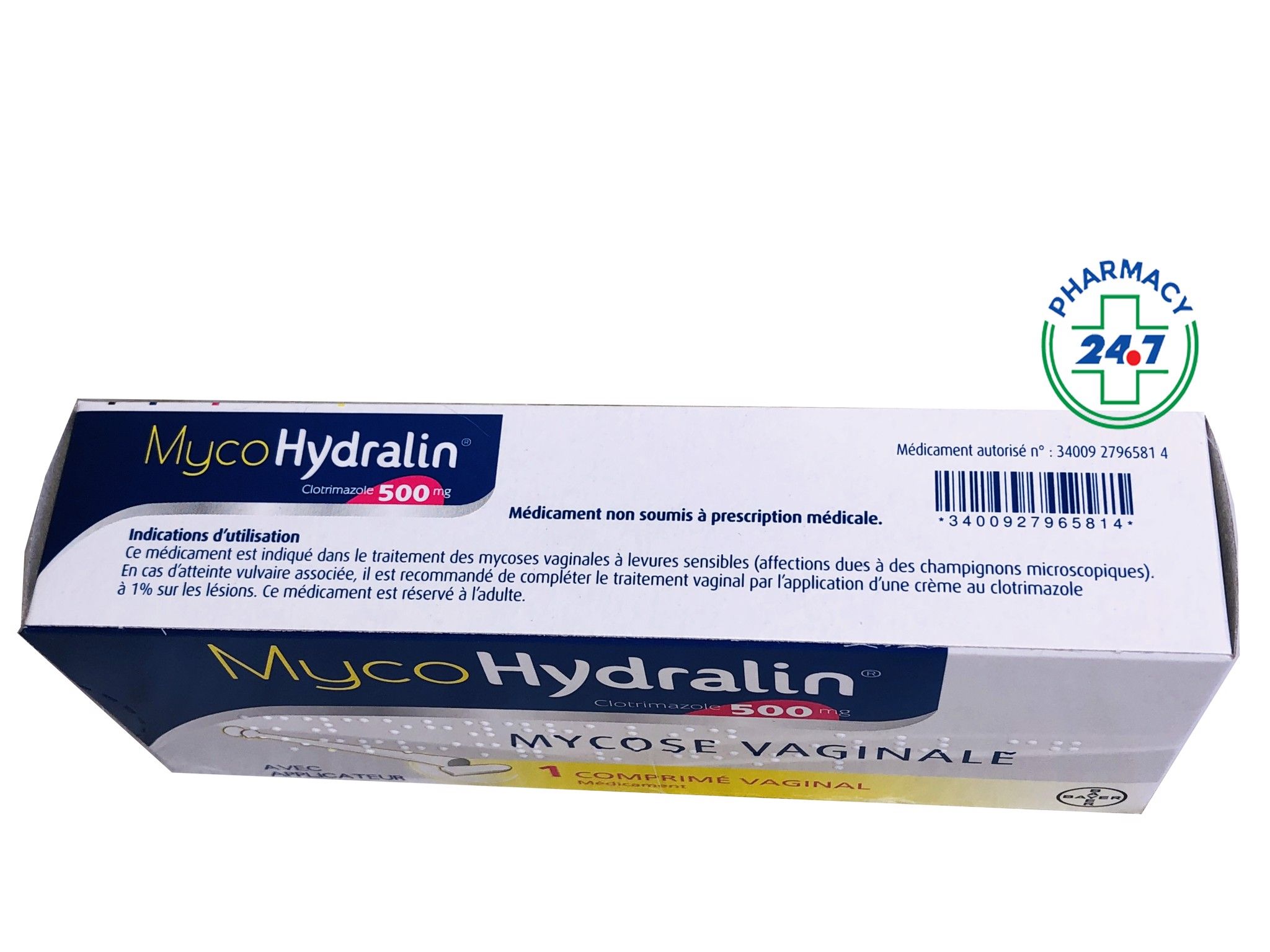 Myco Hydralin 500mg 1 comprimé vaginal