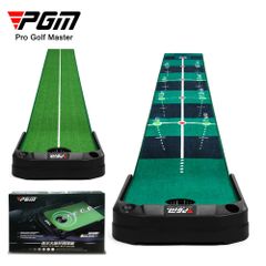 THẢM TẬP PUTTING GOLF ĐIỀU CHỈNH ĐỘ DỐC CÓ MÁY TRẢ BÓNG - PGM TL026 GOLF