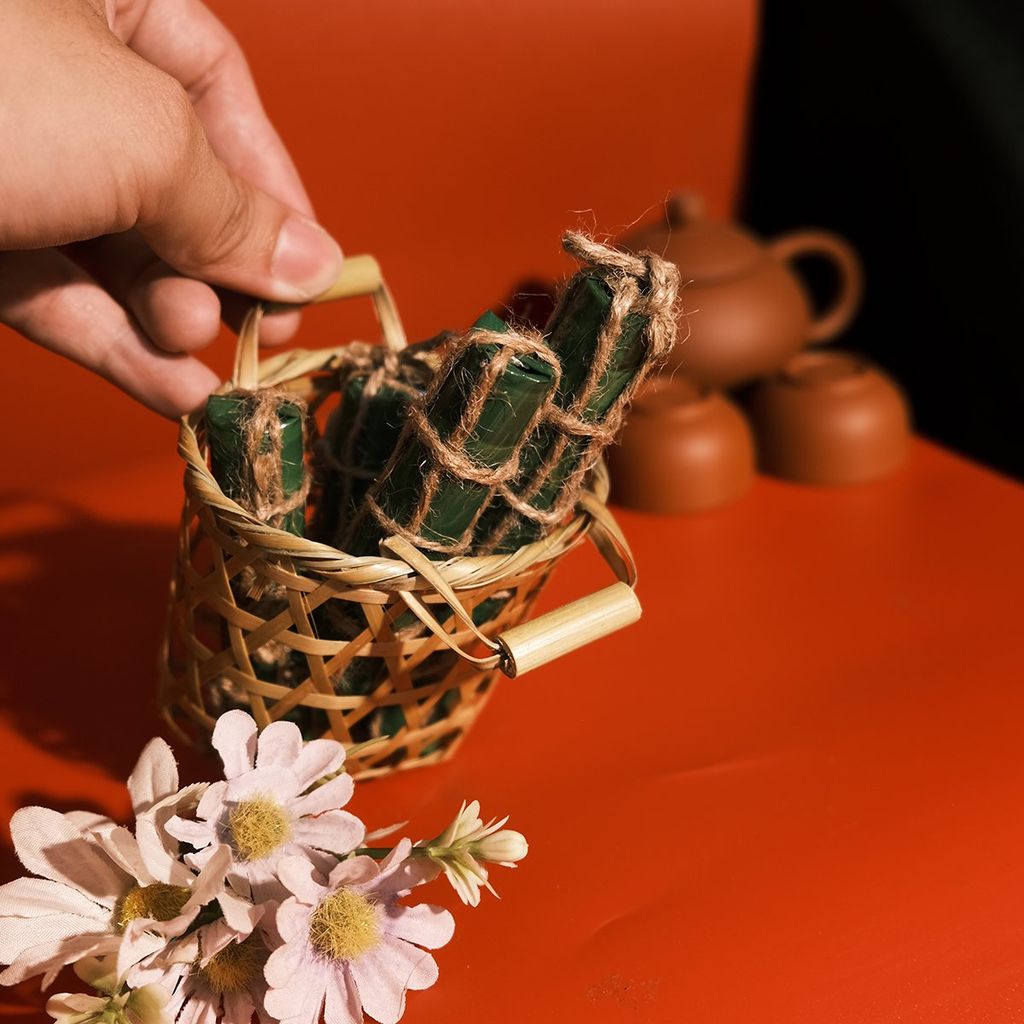 Bánh chưng bánh Tét siêu mini decor Tết Việt độc đáo