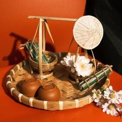 Bánh chưng bánh Tét siêu mini decor Tết Việt độc đáo