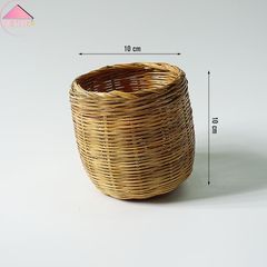 Hủ lúa tre phụ kiện trang trí xinh xắn