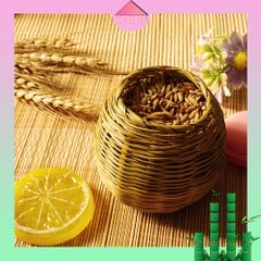 Hủ lúa tre phụ kiện trang trí xinh xắn