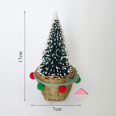Cây thông kèm chậu cần xế mini 17x7cm trang trí Giáng Sinh