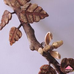 [ Tặng ngay 1 bé côn trùng] Khúc cây gỗ trang trí tường phong cách Vintage