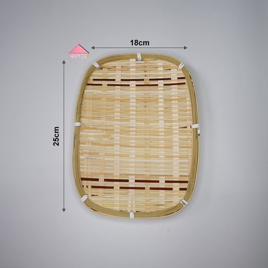 Mẹt tre họa tiết phong cách Nhật Bản trang trí đồ đa năng