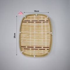 Mẹt tre họa tiết phong cách Nhật Bản trang trí đồ đa năng