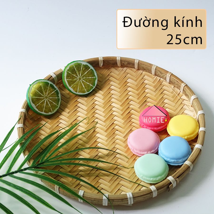 Mẹt tre hun khói phụ kiện nhà bếp trang trí tiệc cưới mâm trái cây đựng đồ cúng đa năng