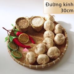 Mẹt tre hun khói phụ kiện nhà bếp trang trí tiệc cưới mâm trái cây đựng đồ cúng đa năng