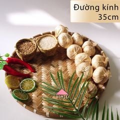 Mẹt tre hun khói phụ kiện nhà bếp trang trí tiệc cưới mâm trái cây đựng đồ cúng đa năng
