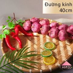 Mẹt tre hun khói phụ kiện nhà bếp trang trí tiệc cưới mâm trái cây đựng đồ cúng đa năng