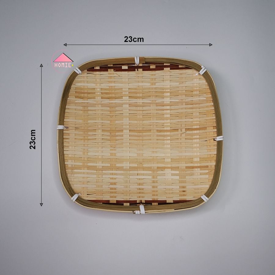 Mẹt tre họa tiết phong cách Nhật Bản trang trí đồ đa năng