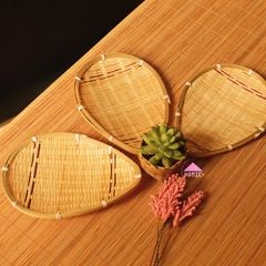 Mẹt tre họa tiết phong cách Nhật Bản trang trí đồ đa năng